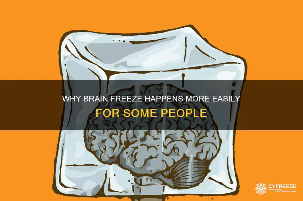 what does it mean if you get brain freeze easily