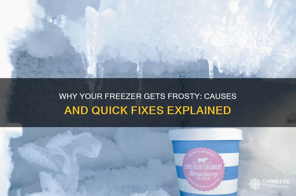 what does it mean when food is freezer gets frosty