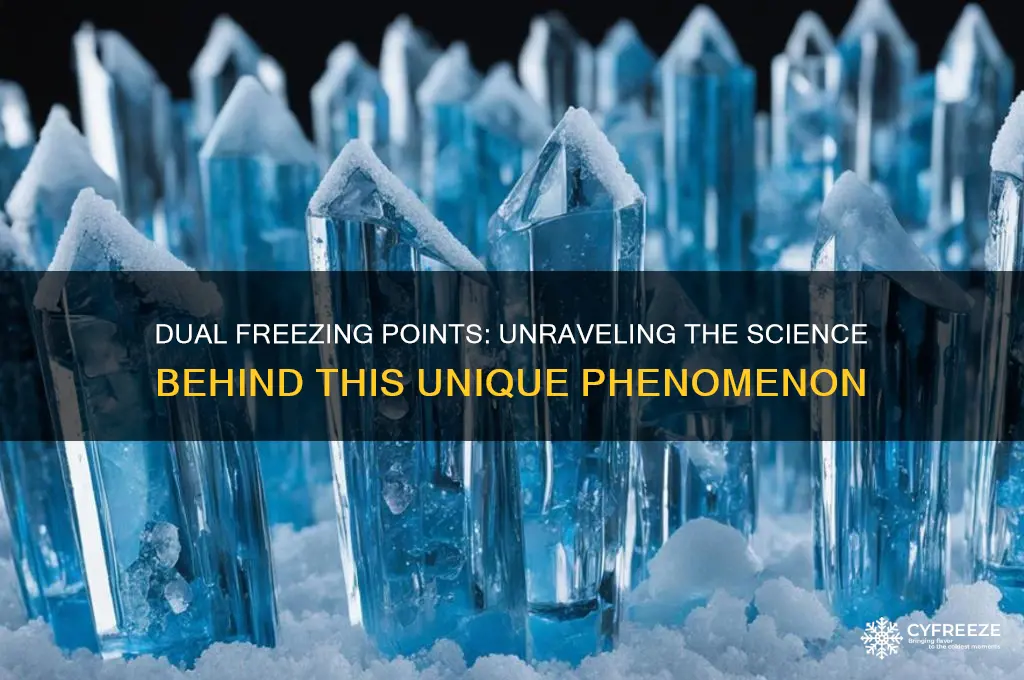 what does it mean when something has two freezing points