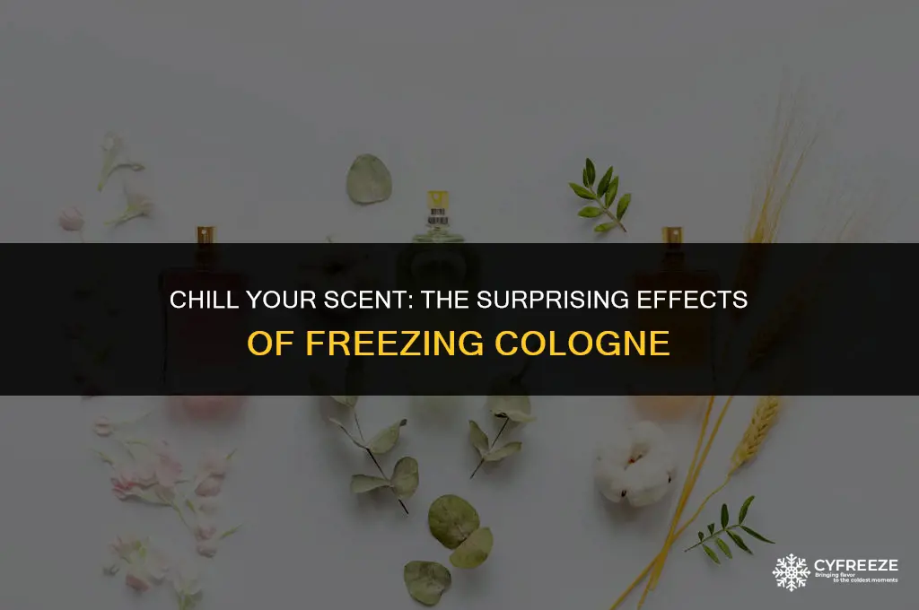 what does putting cologne in the freezer do