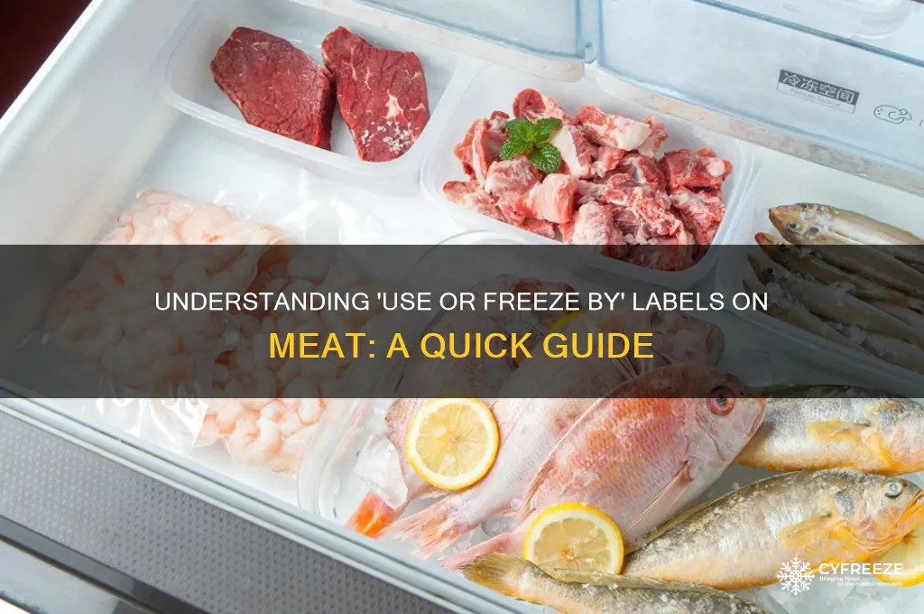 what does use or freeze by mean on meat