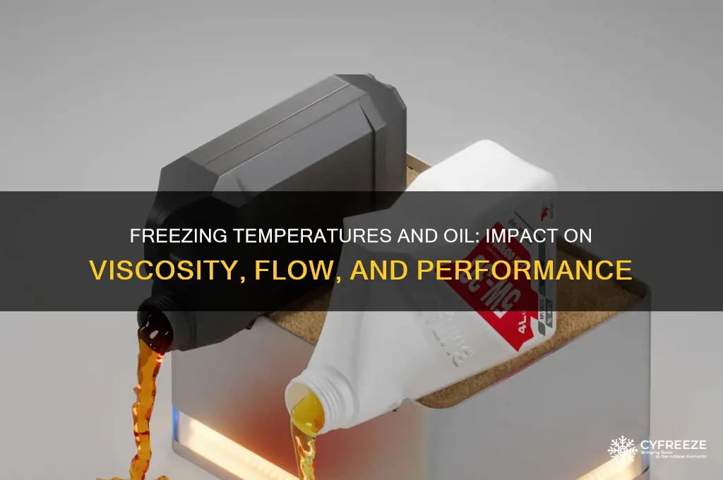 what effect does a freezing temperature have on oil