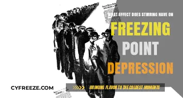 Stirring's Impact on Freezing Point Depression: A Detailed Exploration