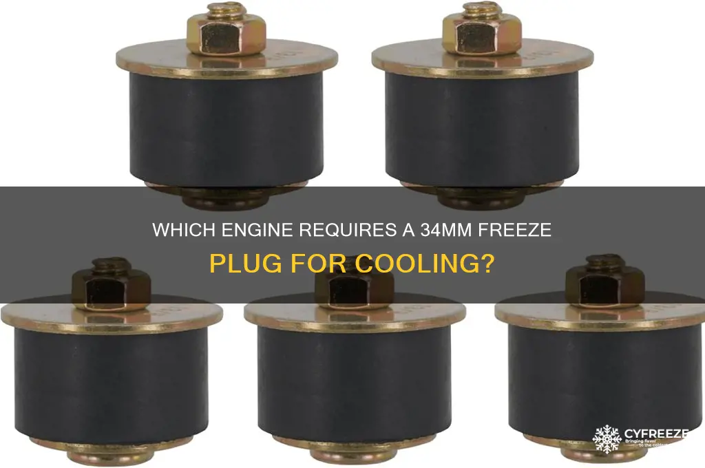 what engine uses a 34mm freeze plug