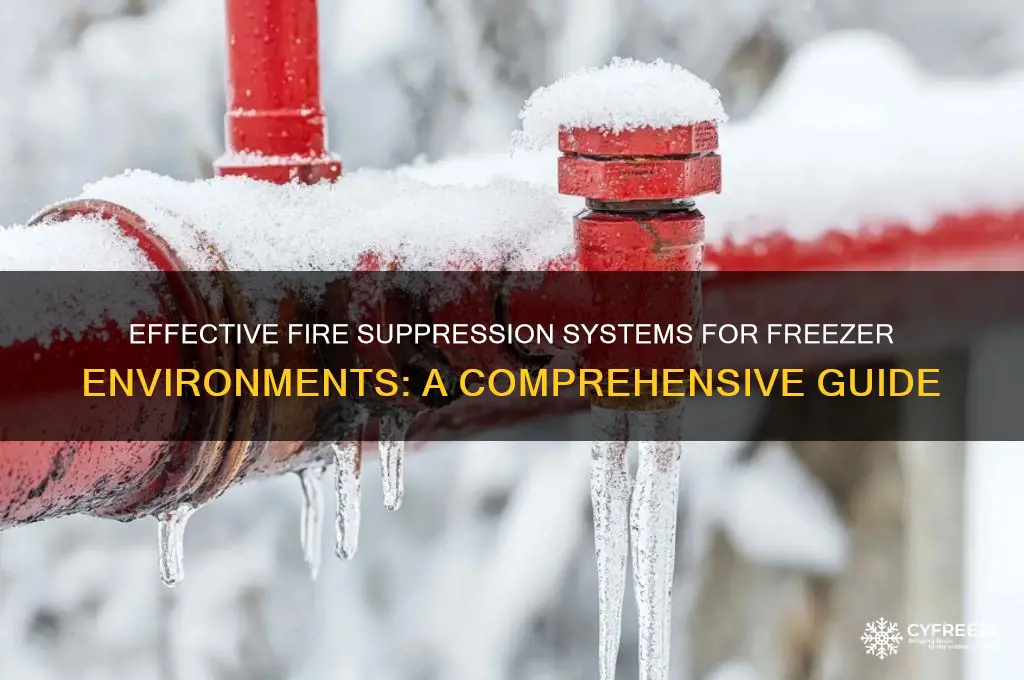 what fire suppression system is used in a freezer