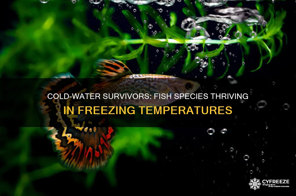 what fish can survive in freezing temperatures