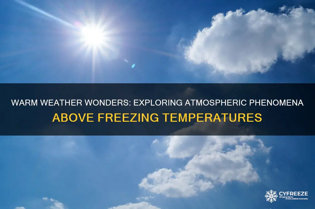 what forms when the air temperature is above freezing