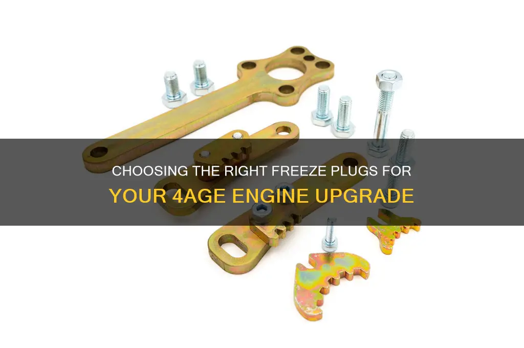 what freeze plugs to use for 4age