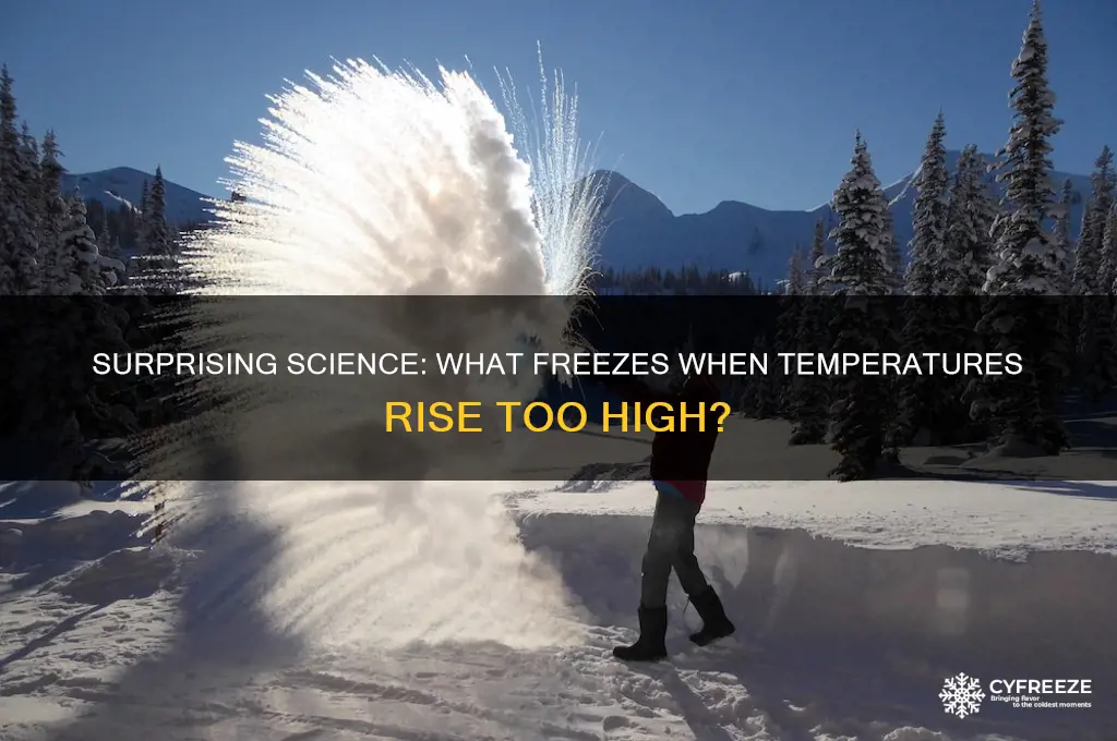 what freezes when it gets too hot
