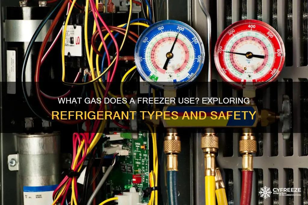 what gas does a freezer use