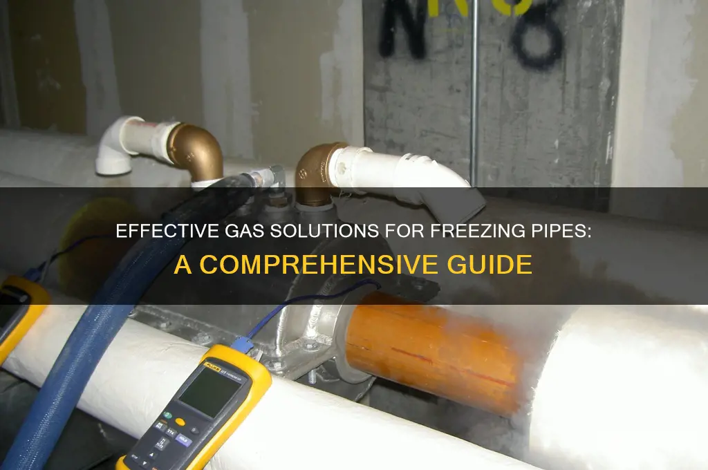 what gas is used to freeze pipes