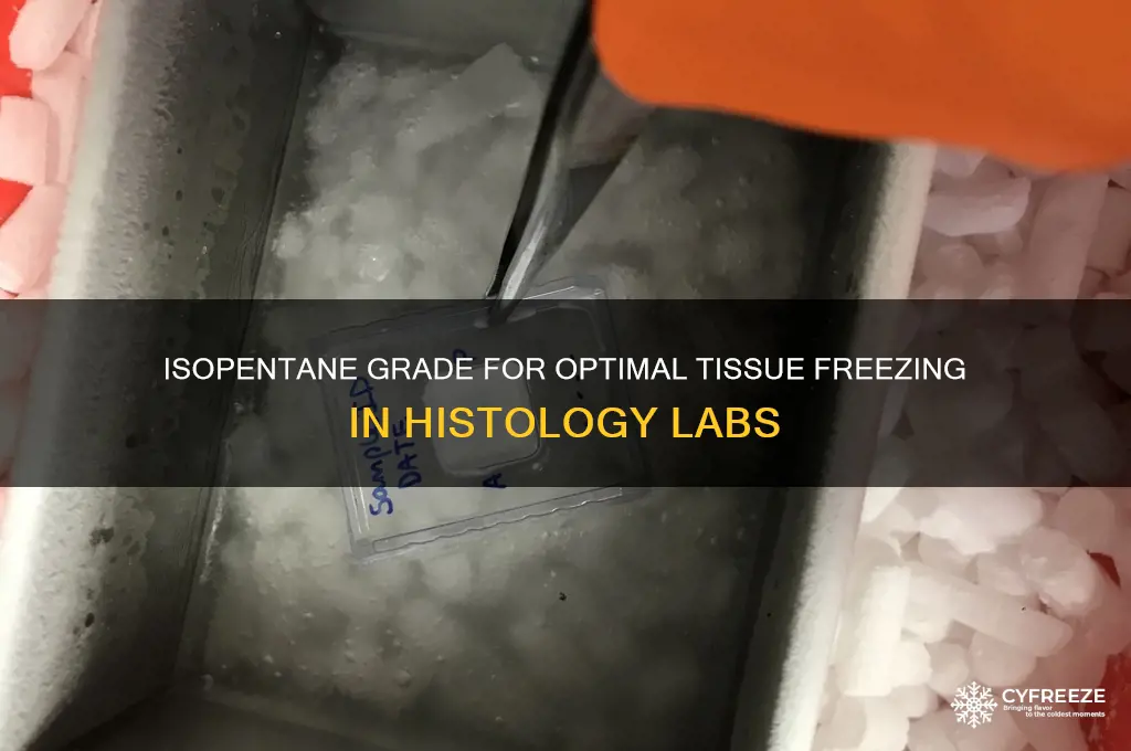 what grade isopentane used to freeze tissues
