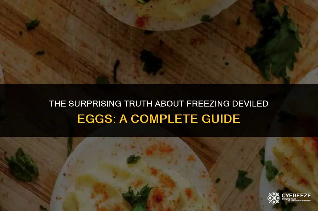 what happens if deviled eggs freeze