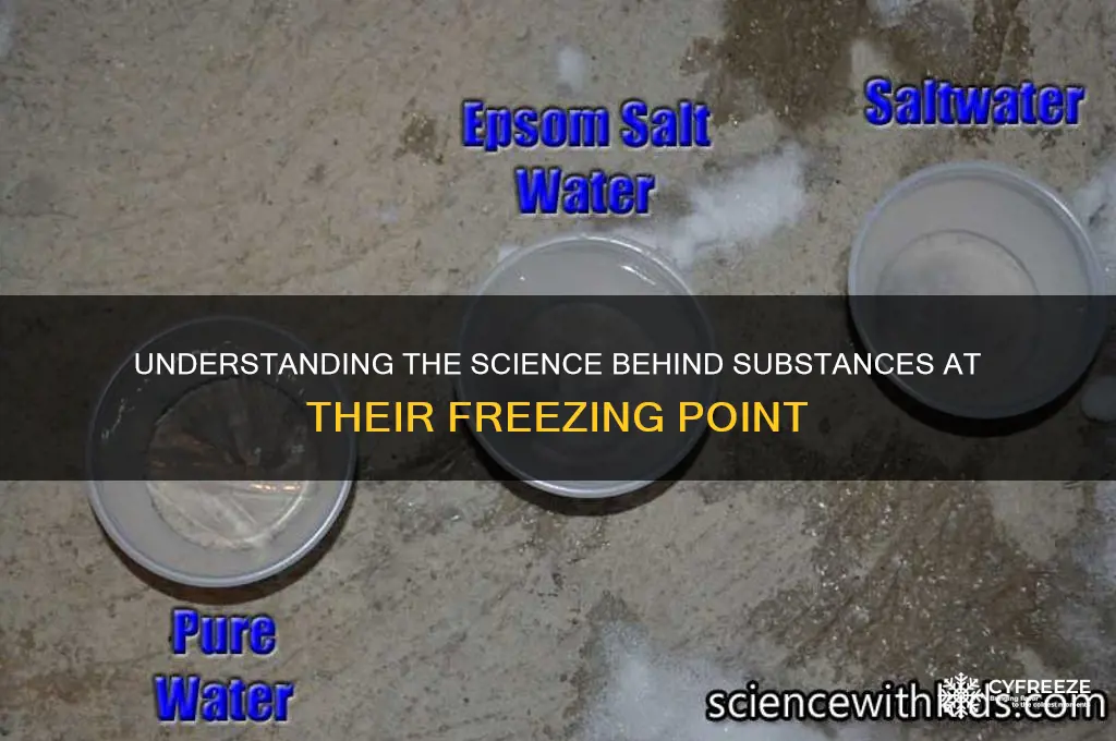 what happens to a substance at its freezing point