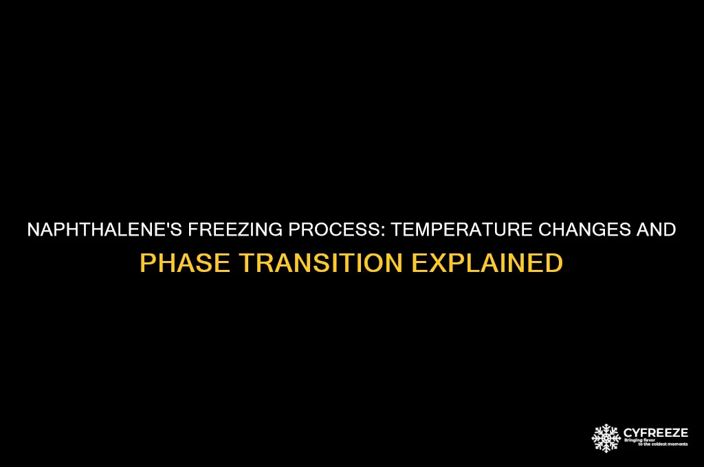 what happens to the temperature of naphthalene during freezing
