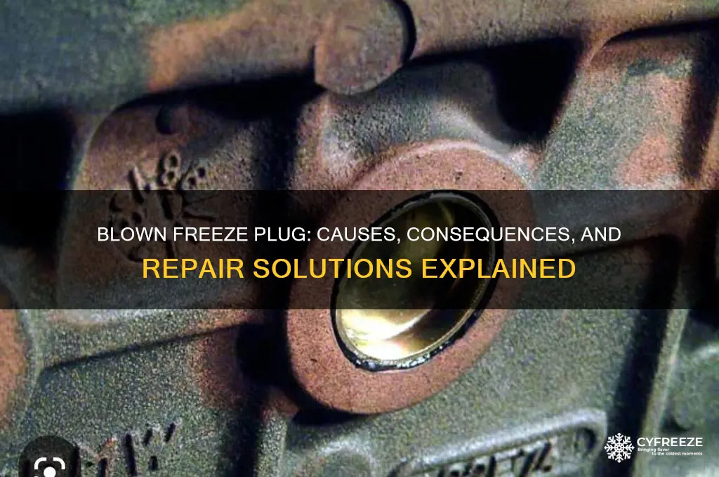 what happens when a freeze plug gets blown out