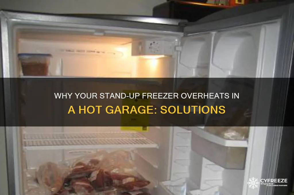 what happens when stand freezer gets hot garage