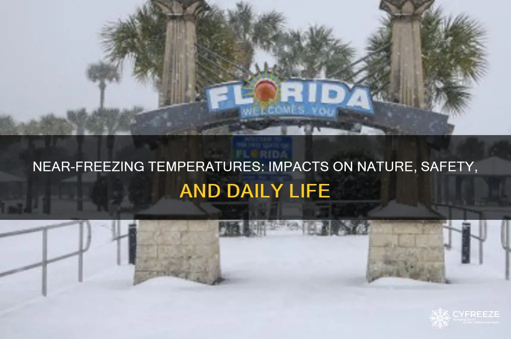 what happens when the temperature outside is close to freezing