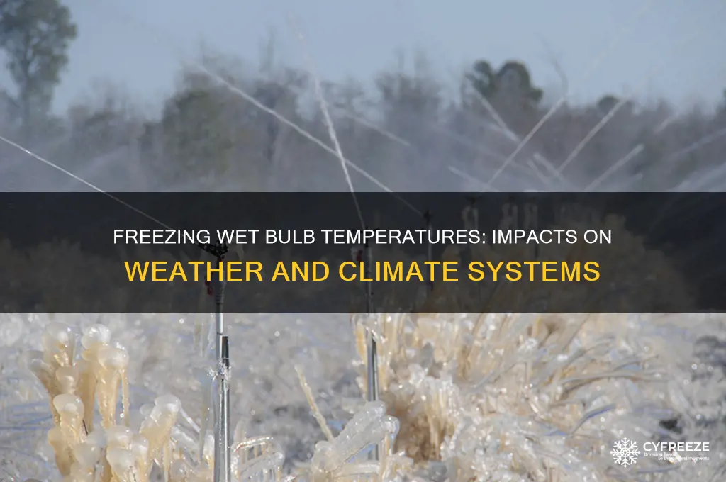 what happens when wet bulb temperature is freezing