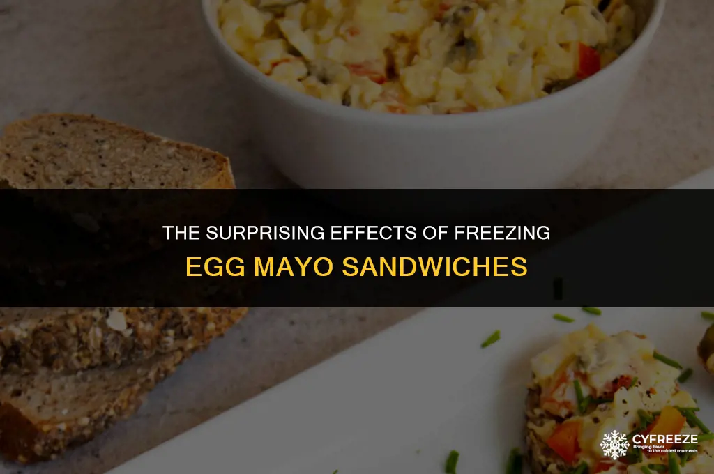 what happens when you freeze egg mayo sandwiches