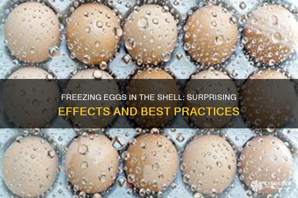 what happens when you freeze eggs in the shell