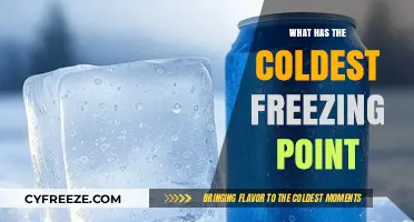 Exploring the Coldest Freezing Point: Surprising Substances and Their Limits