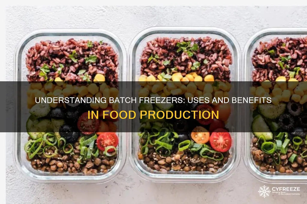 what is a batch freezer used for