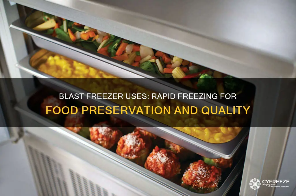 what is a blast freezer used for