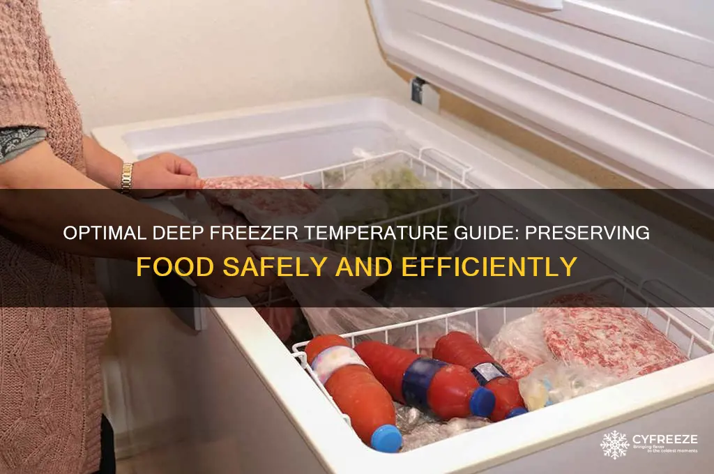 what is a deep freezer temperature