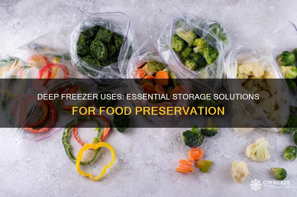 what is a deep freezer used for