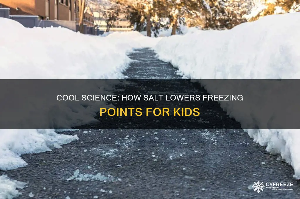 what is a freezing point depression for kids
