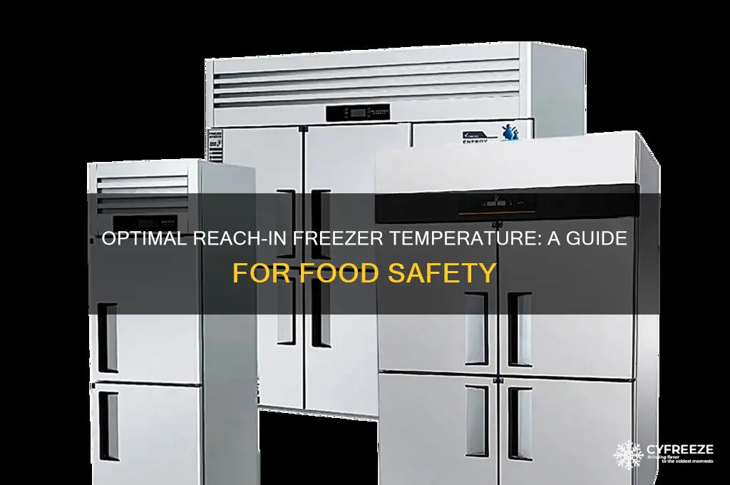 what is a good temperature for a reach in freezer