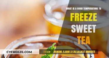Perfect Freeze: Ideal Temperature for Sweet Tea Preservation