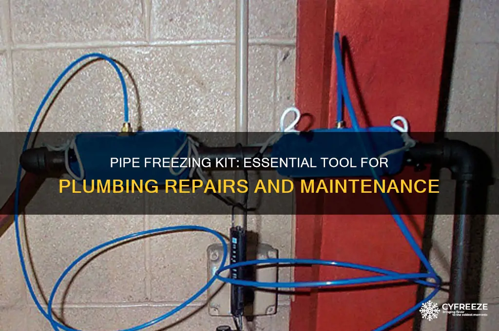 what is a pipe freezing kit used for