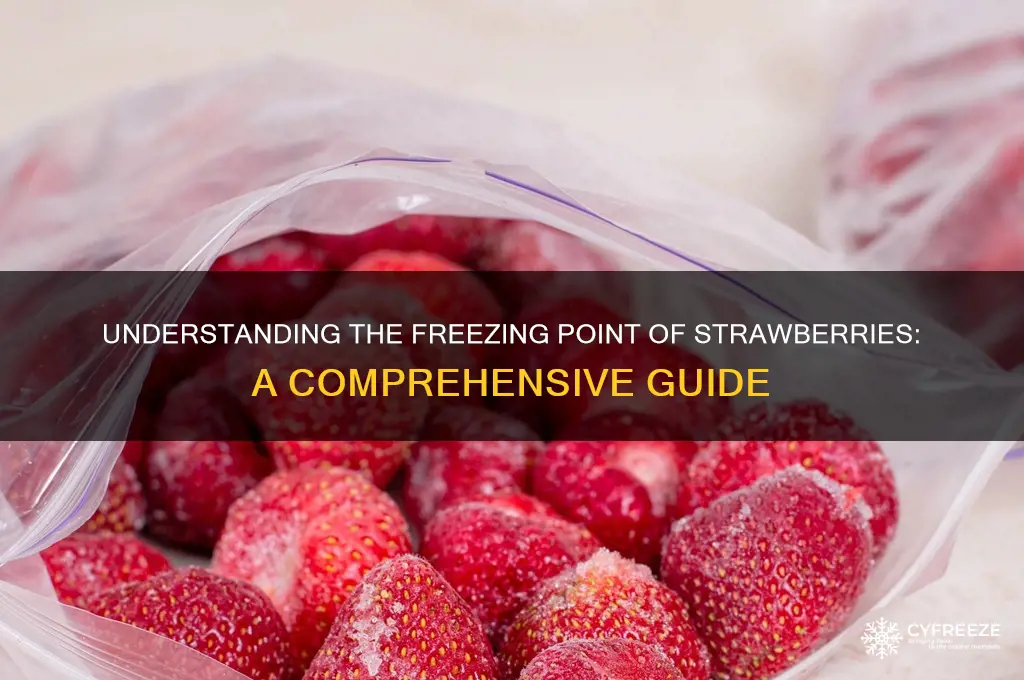 what is a strawberrys freezing point
