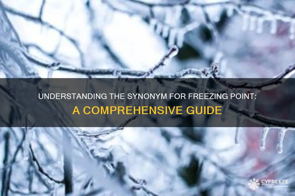 what is a synonym for freezing point