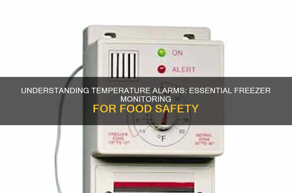 what is a temperature alarm in a freezer