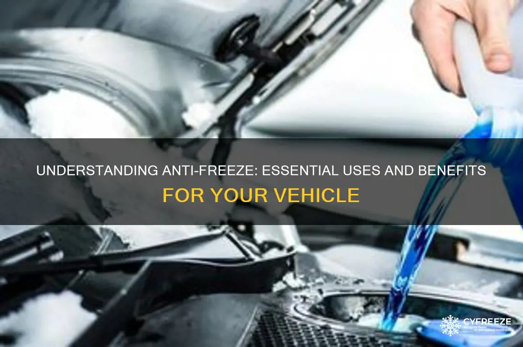 what is anti freeze used for