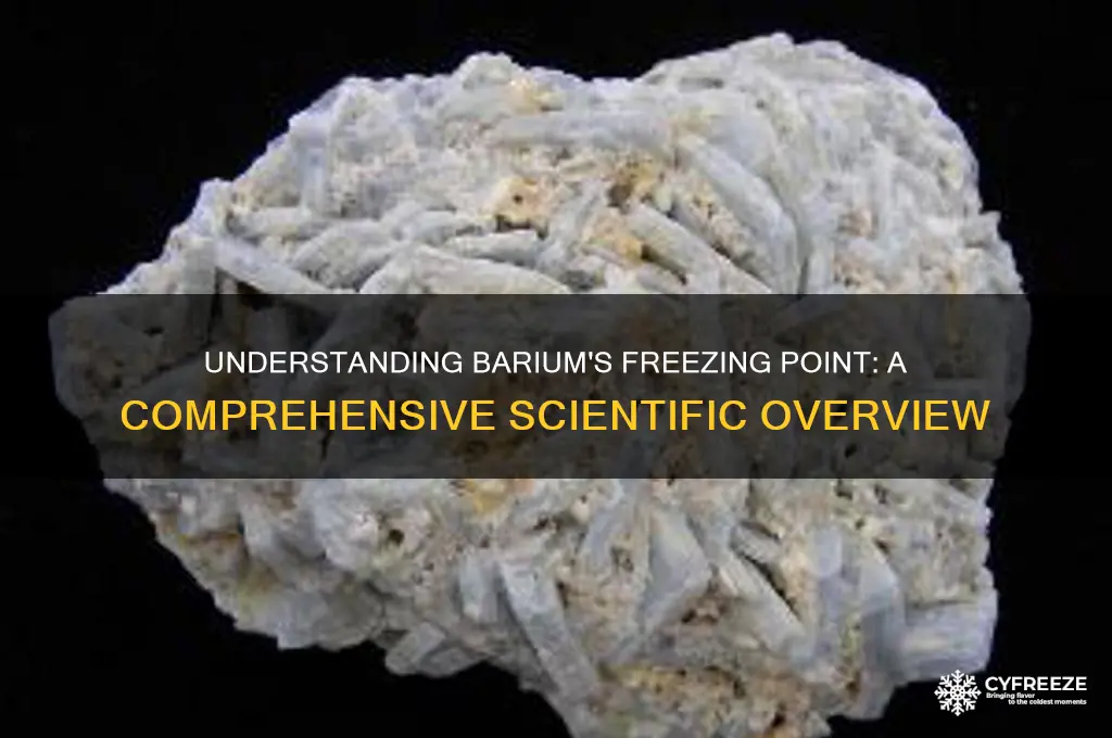 what is bariums freezing point