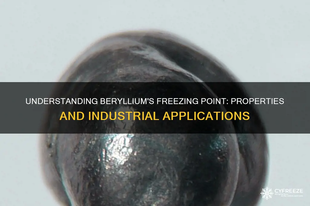 what is beryllium freezing point
