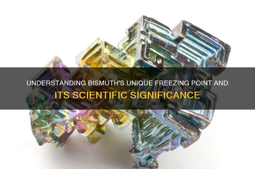 what is bismuth freezing point