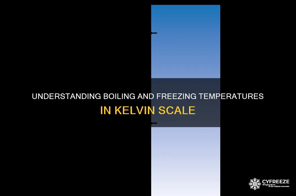 what is boiling and freezing temperature kelvin