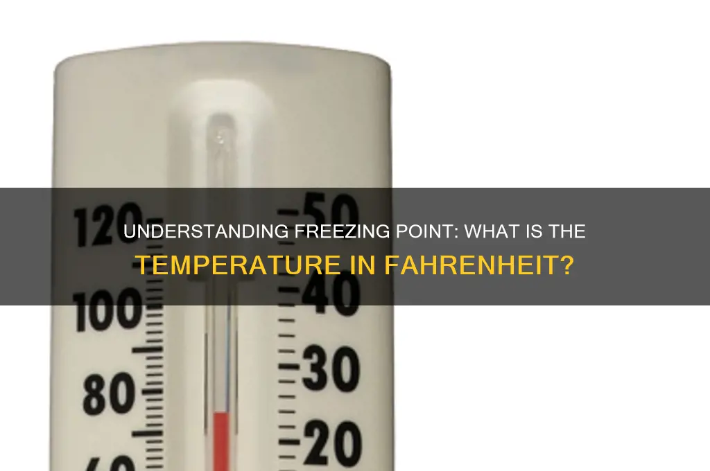 what is but temperature fahrenheit of freezing