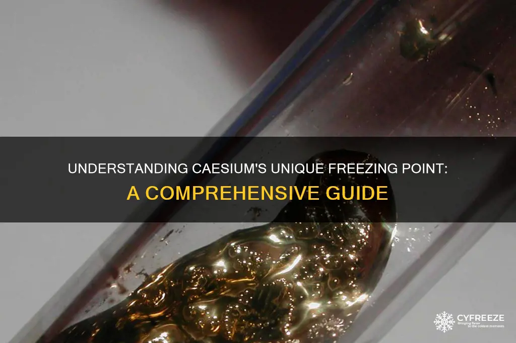 what is caesiums freezing point