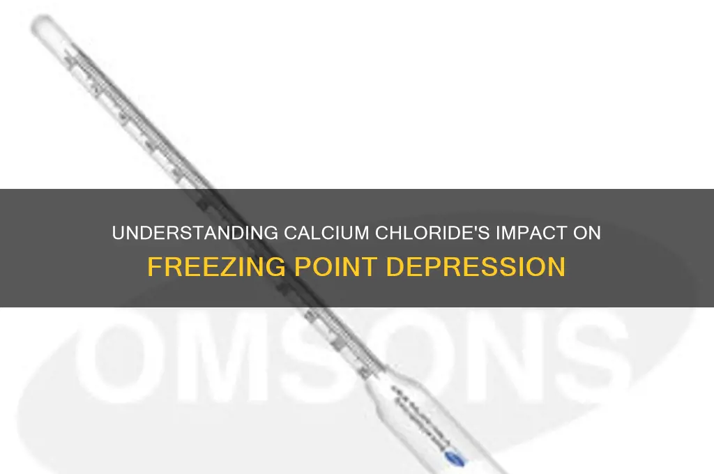 what is calcium chloride freezing point