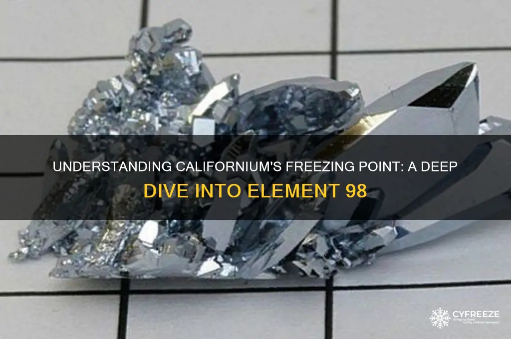 what is californium freezing point