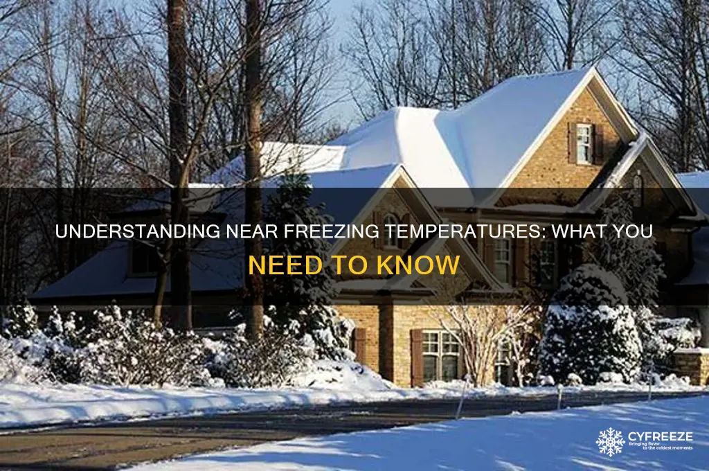 what is considered near freezing temperature