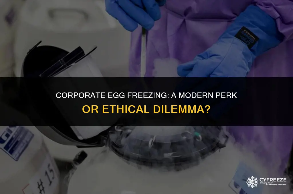 what is egg freezing called when a company offers it