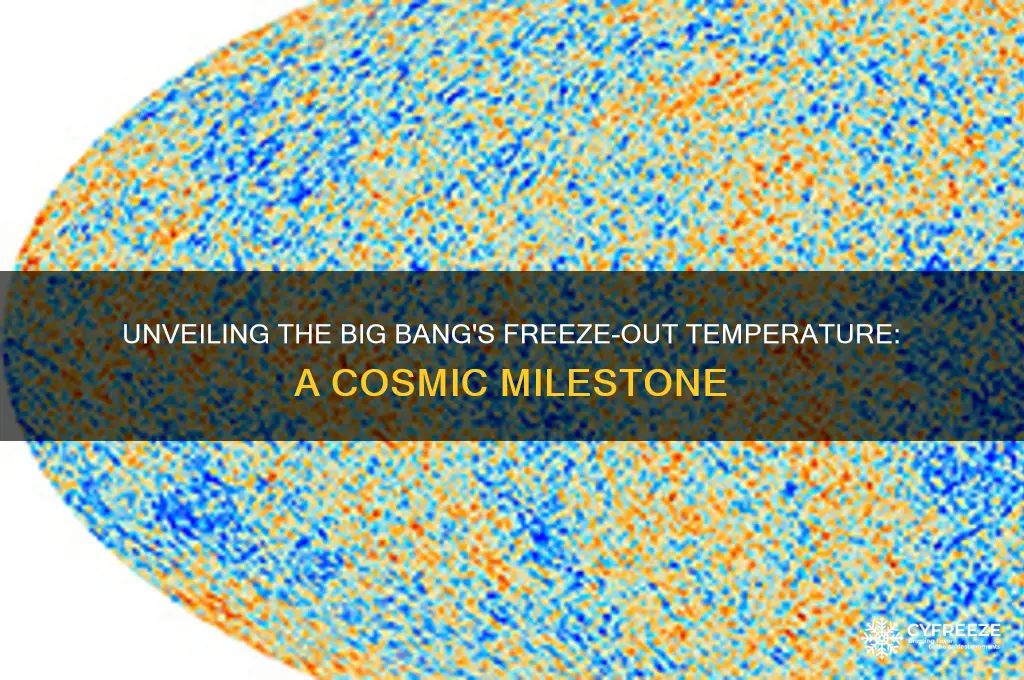 what is freeze out temperature big bang