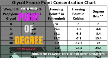 Understanding the Freeze Point: Degrees and Temperature Explained